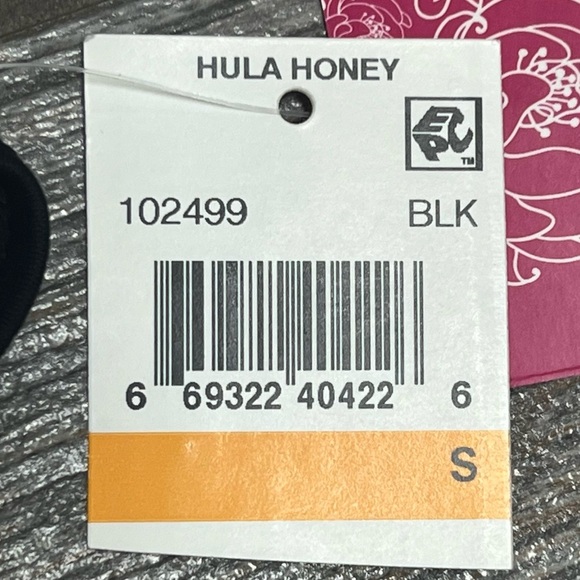 NWT Hula Honey Halter Pom Pom Bikini Swim Top Black Size Small - Picture 3 of 13